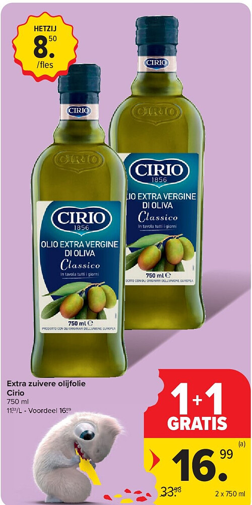 Extra zuivere olijfolie Cirio
