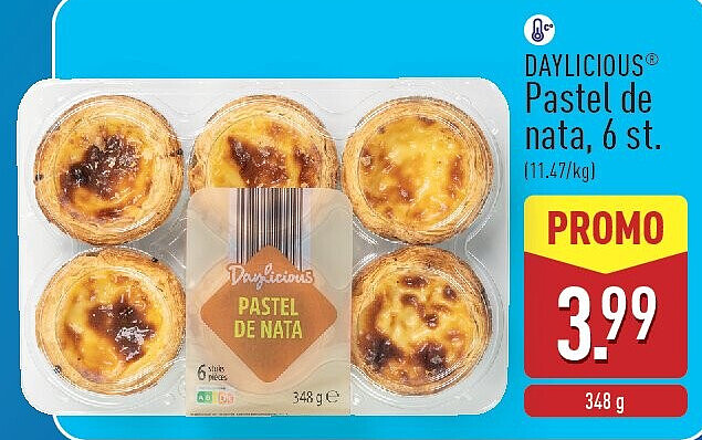 Pastel de nata, 6st.