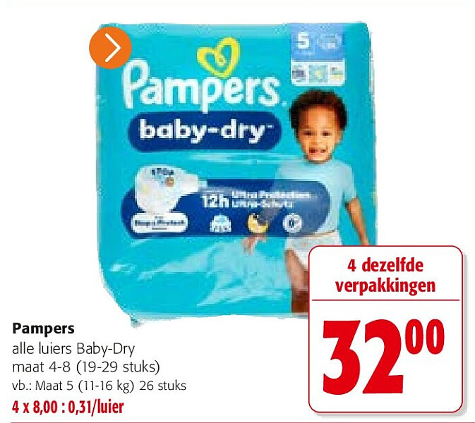 Pampers Maat 5 (11-16 kg) 26 stuks