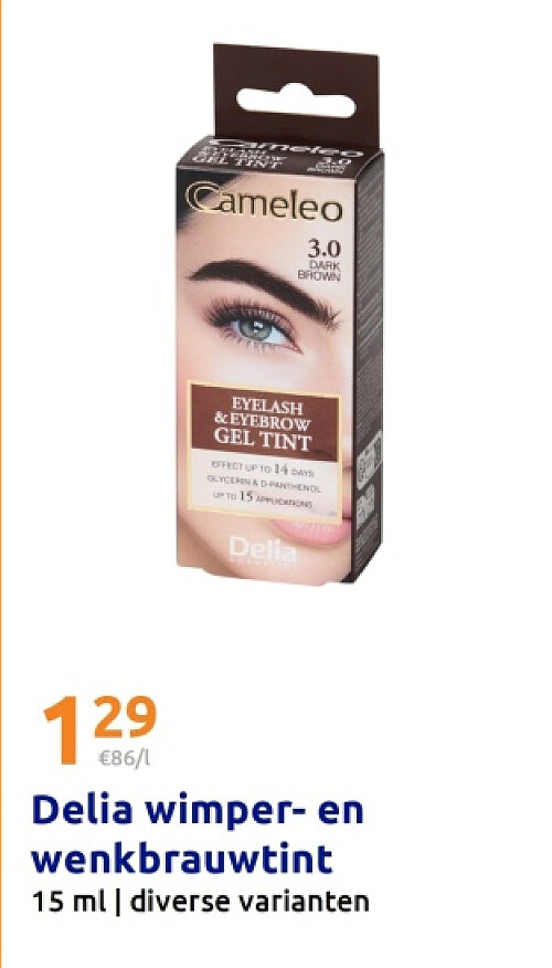 Delia wimper- en wenkbrauwtint