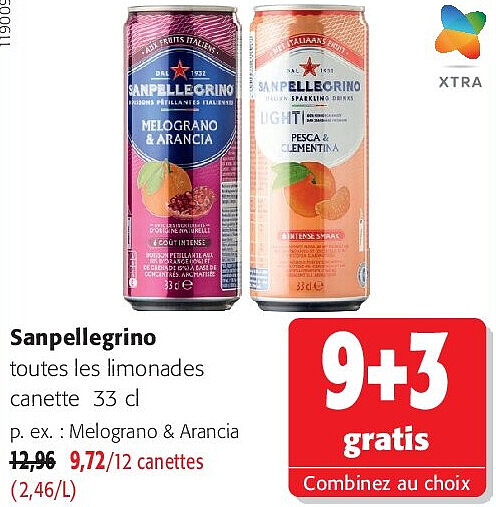 Sanpellegrino toutes les limonades canette 33 cl
