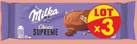 Biscuit Choco Suprême Milka, lot de 3