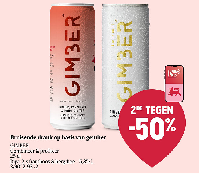 Bruisende drank op basis van gember