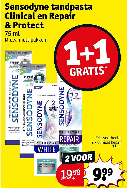 Sensodyne tandpasta Clinical en Repair & Protect