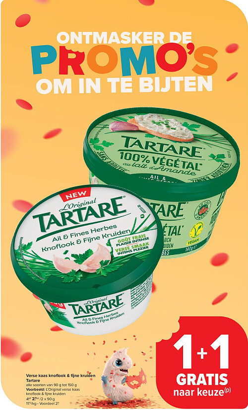 Verse kaas knofl ook & fi jne kruiden Tartare