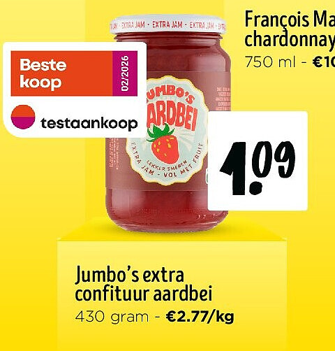 Jumbo’s extra confituur aardbei
