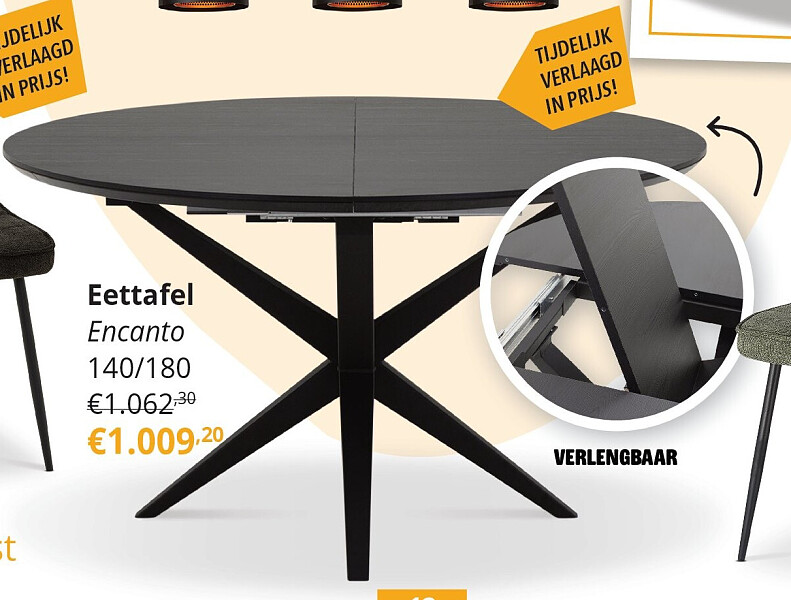 Eettafel Encanto 140/180