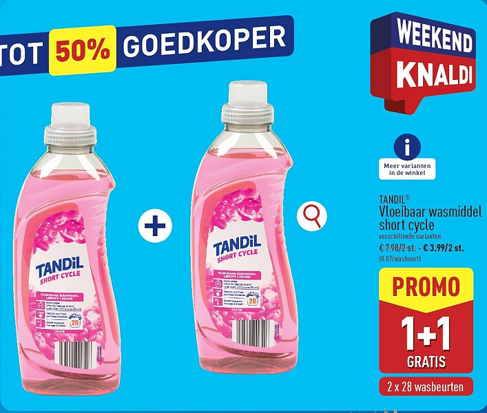 Vloeibaar wasmiddel short cycle