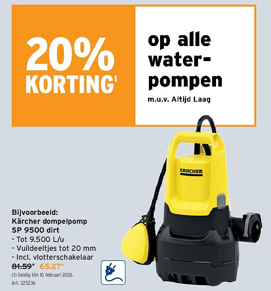 Kärcher dompelpomp SP 9500 dirt