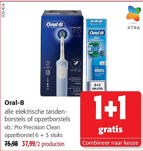 Oral-B Pro Precision Clean opzetborstel 6 + 3 stuks
