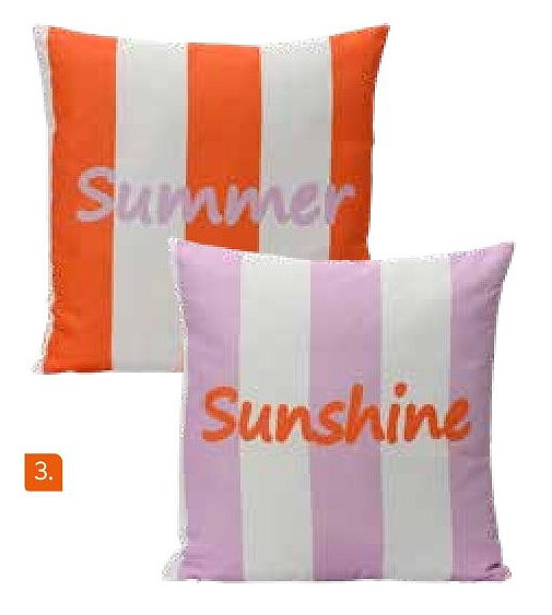 Coussin rayé « Summer »