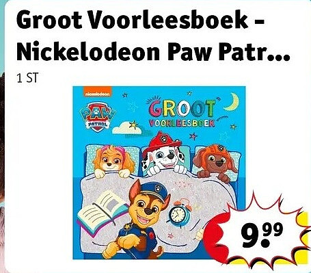 Groot Voorleesboek - Nickelodeon Paw Patr...