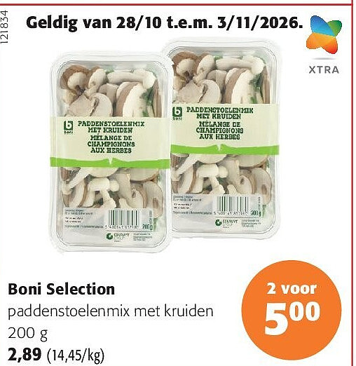 Boni Selection paddenstoelenmix met kruiden 200 g