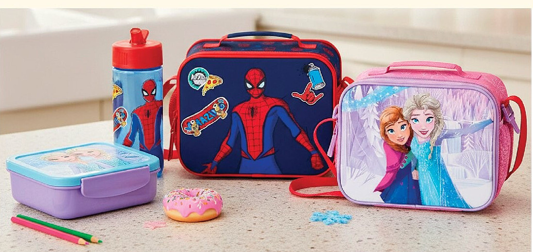 Sac déjeuner Spiderman ou Reine des Neiges