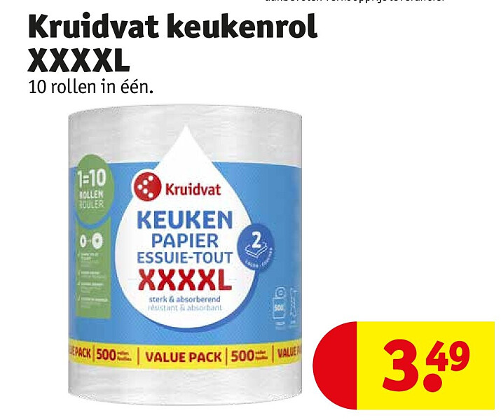 Kruidvat keukenrol XXXXL