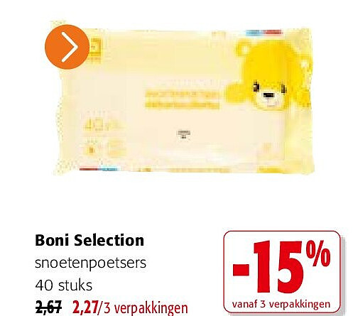 Boni Selection snoetenpoetsers 40 stuks