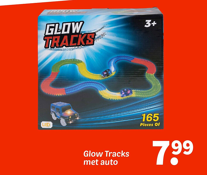 Glow Tracks met auto