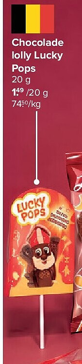 Chocolade lolly Lucky Pops