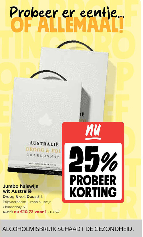 Jumbo huiswijn wit Australië