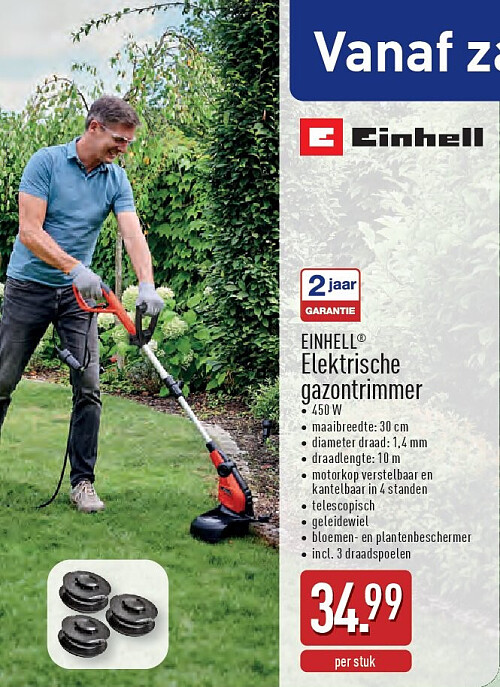 Elektrische gazontrimmer