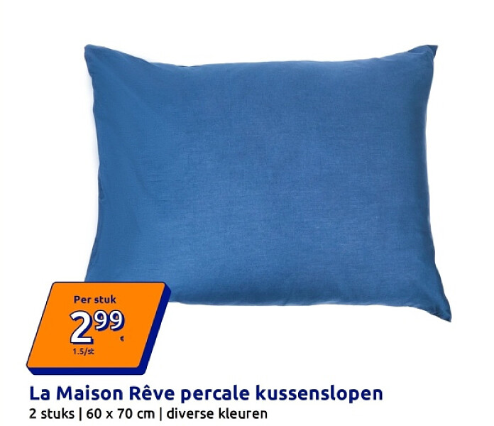 La Maison Rêve percale kussenslopen