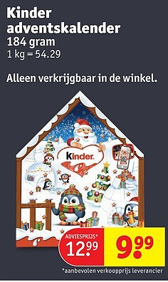 Kinder adventskalender