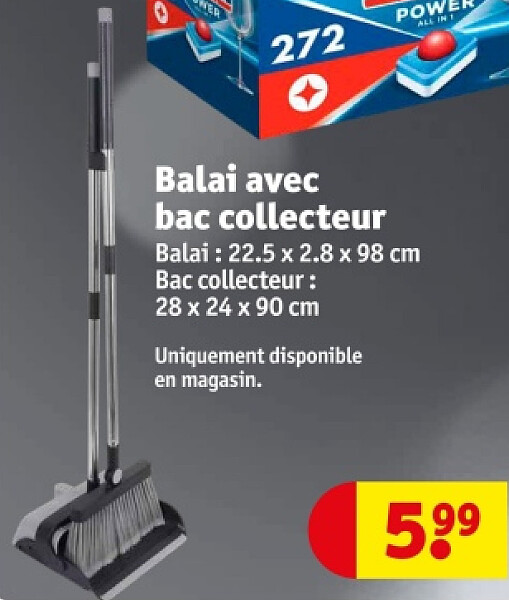 Balai aveс bac collecteur