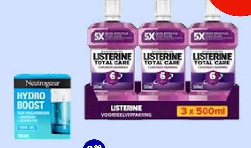 Neutrogena en Listerine