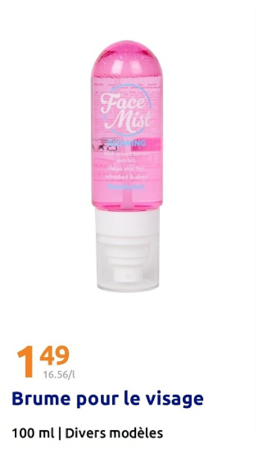 Brume pour le visage