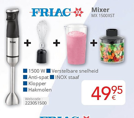 Friac Mixer MX 1500XST