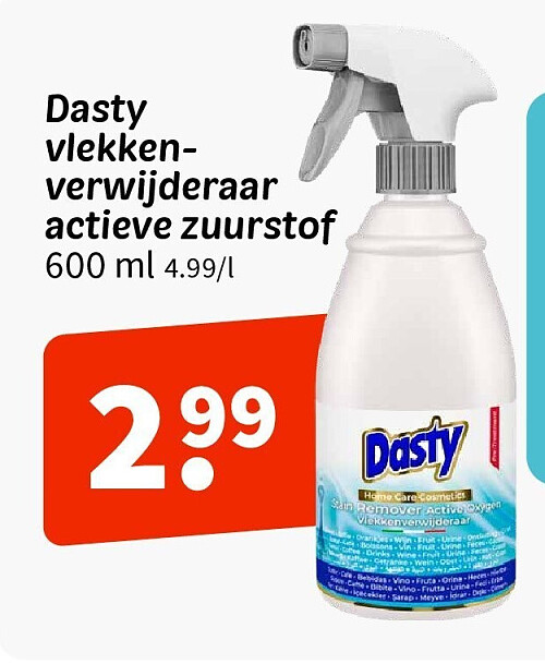 Dasty vlekkenverwijderaar actieve zuurstof