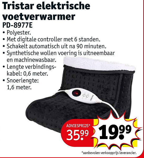 Tristar elektrische voetverwarmer