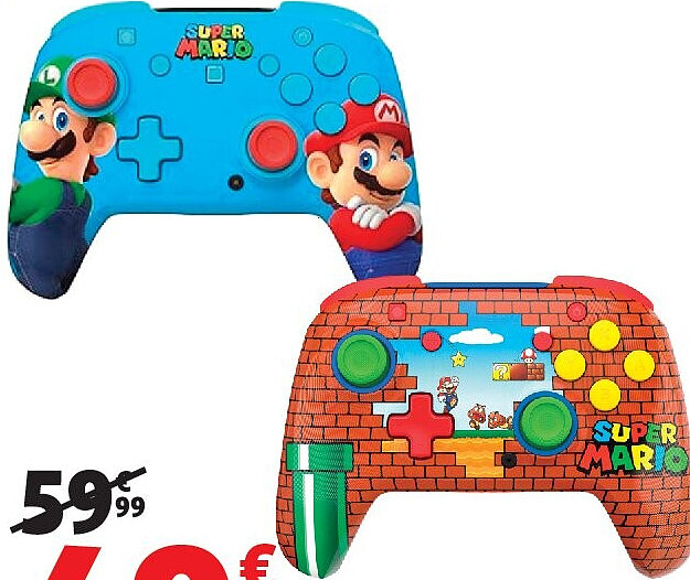 Manette sans fil Mario pour Nintendo Switch