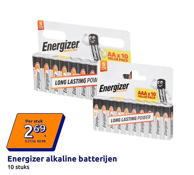 Energizer alkaline batterijen