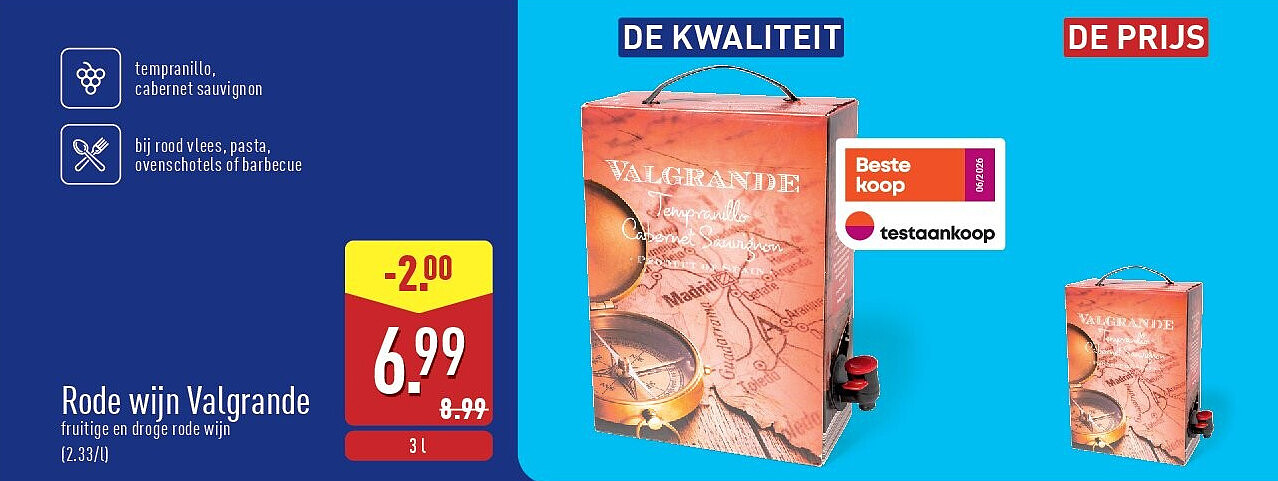 Rode wijn Valgrande