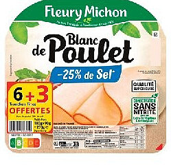 Blanc de poulet en tranches Fleury Michon