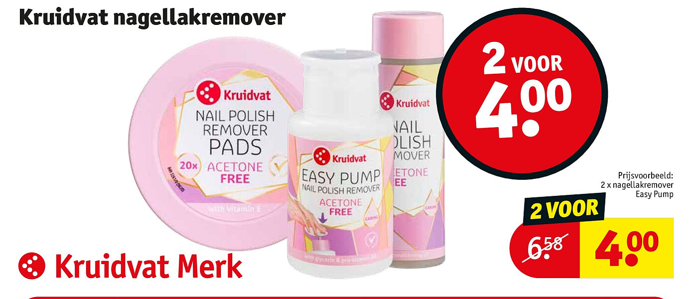Kruidvat nagellakremover