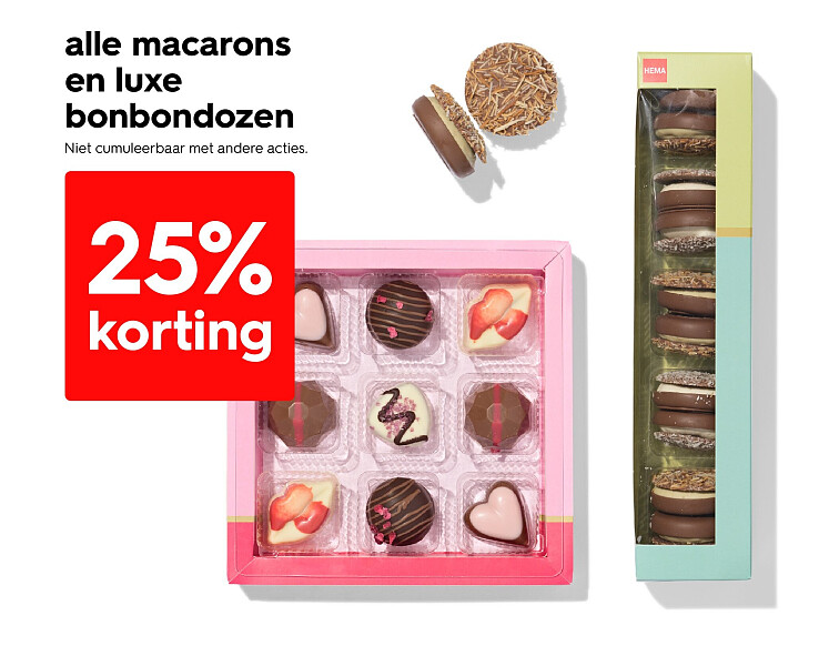 alle macarons en luxe bonbondozen