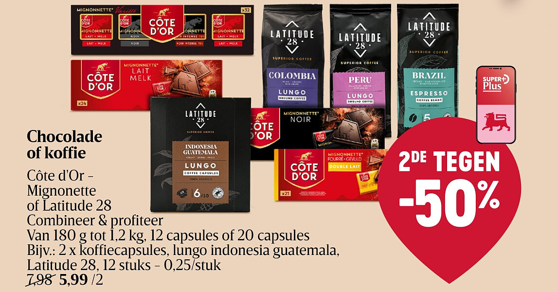 Chocolade of koffie