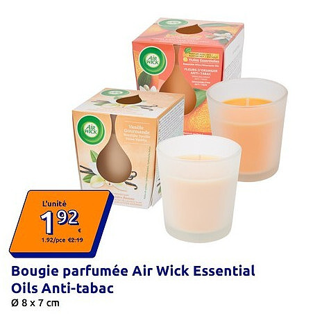 Bougie parfumée Air Wick Essential Oils Anti-tabac