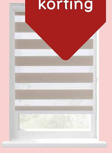 Fenstr duo-rolgordijn zandkleur 60x190 cm