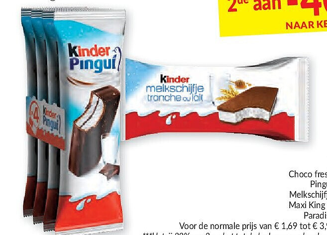 Kinder ijsproducten