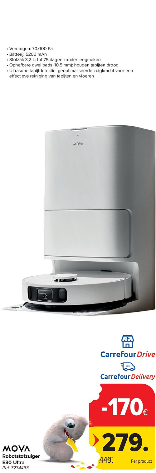 Robotstofzuiger E30 Ultra