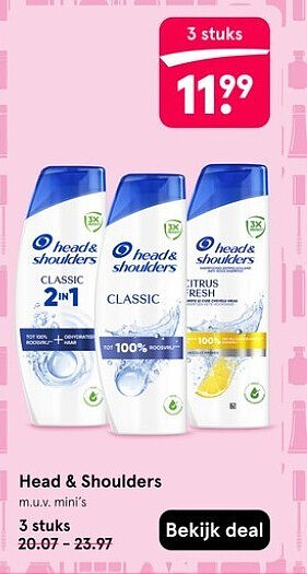 Head & Shoulders shampoo