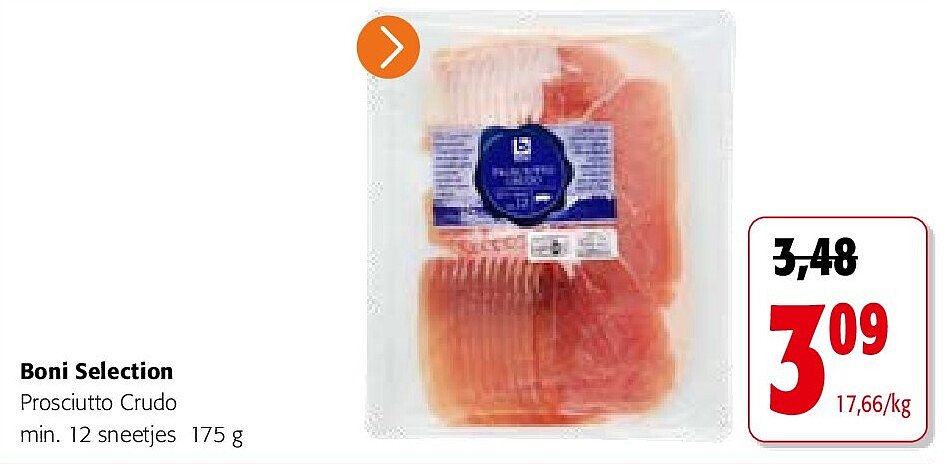 Boni Selection Prosciutto Crudo min. 12 sneetjes 175 g