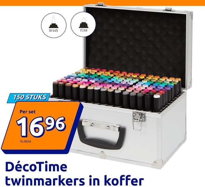 DécoTime twinmarkers in koffer