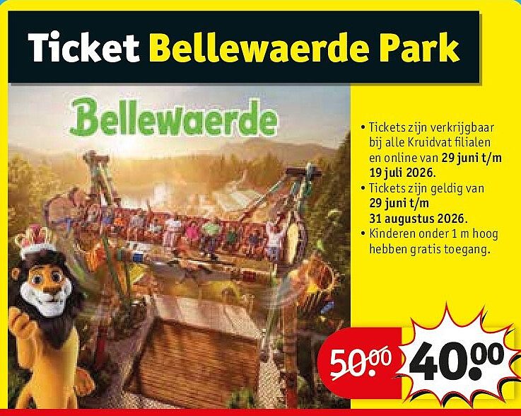 Ticket Bellewaerde Park