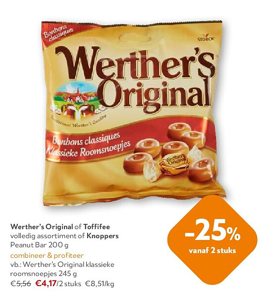 Werther’s Original klassieke roomsnoepjes 245 g