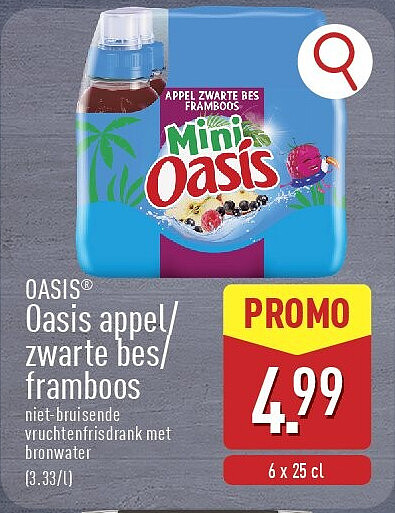 Oasisappel/ zwartebes/ framboos