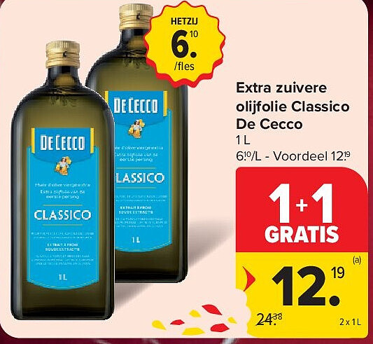 Extra zuivere olijfolie Classico De Cecco